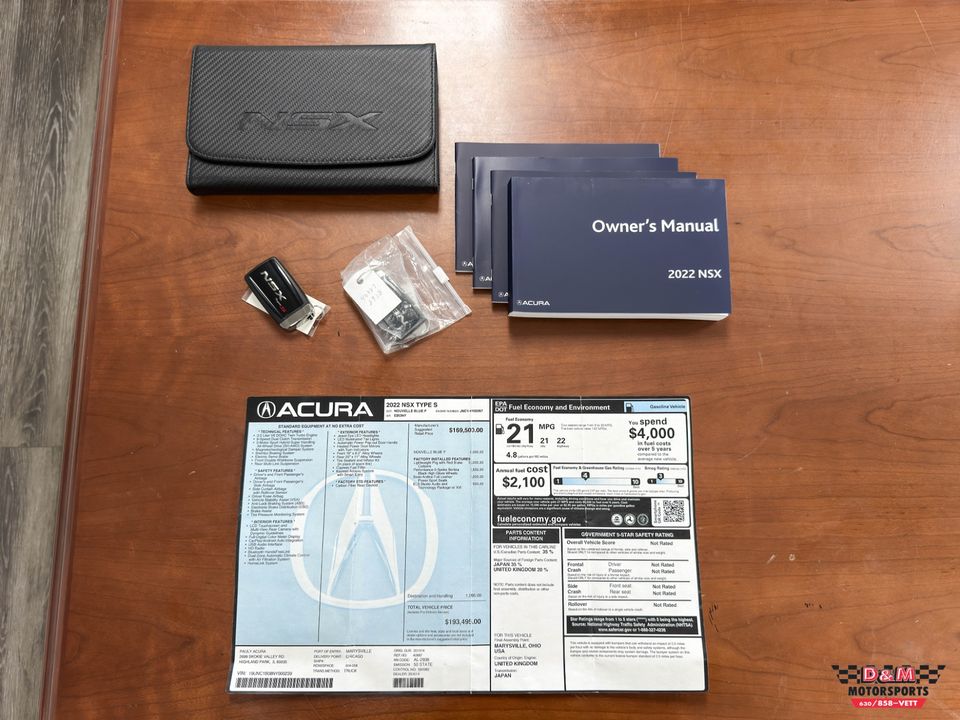 2022 Acura NSX