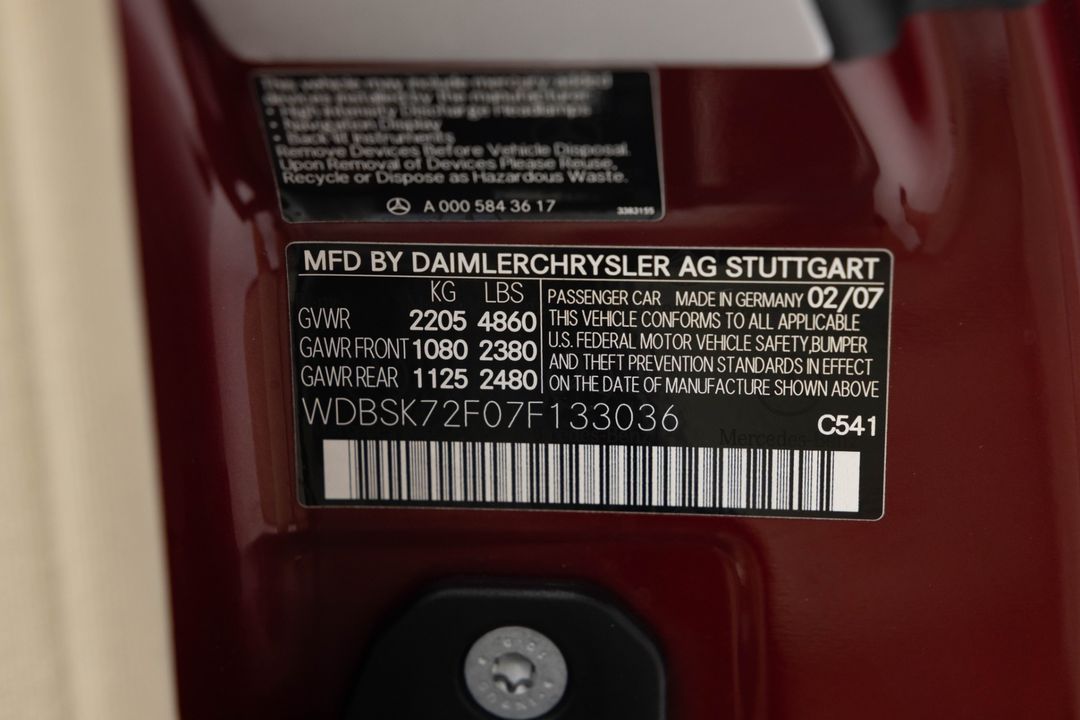 2007 Mercedes-Benz SL 55 AMG