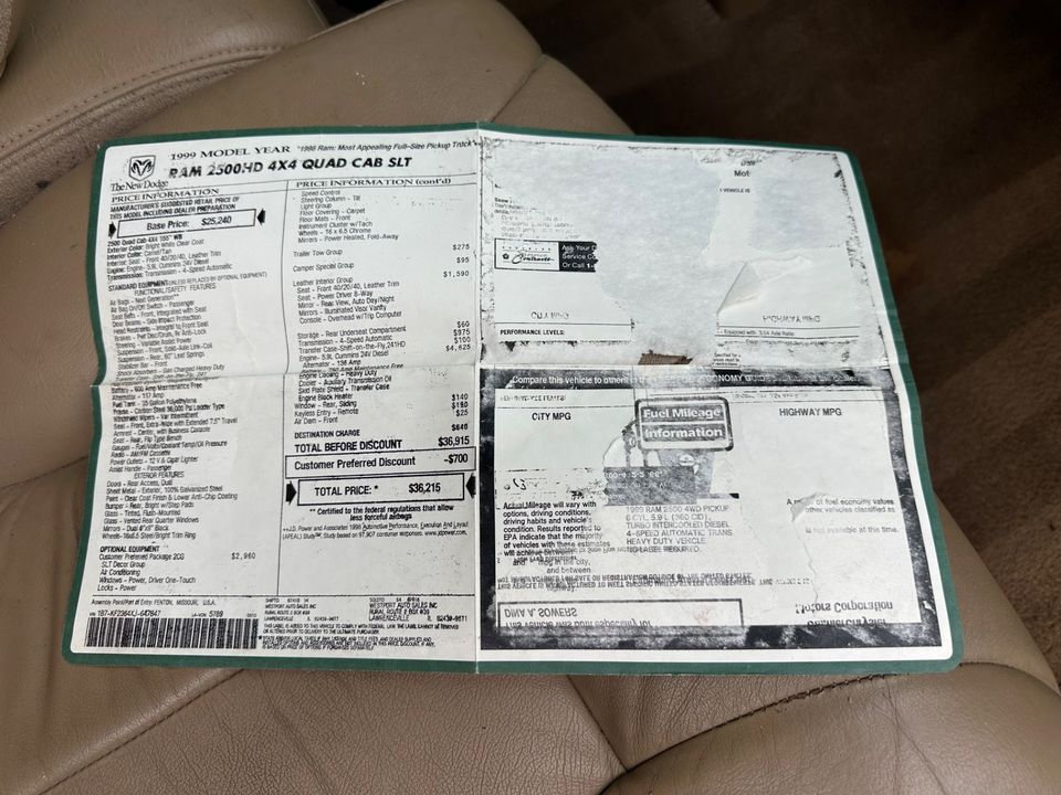 1999 Dodge Ram 2500