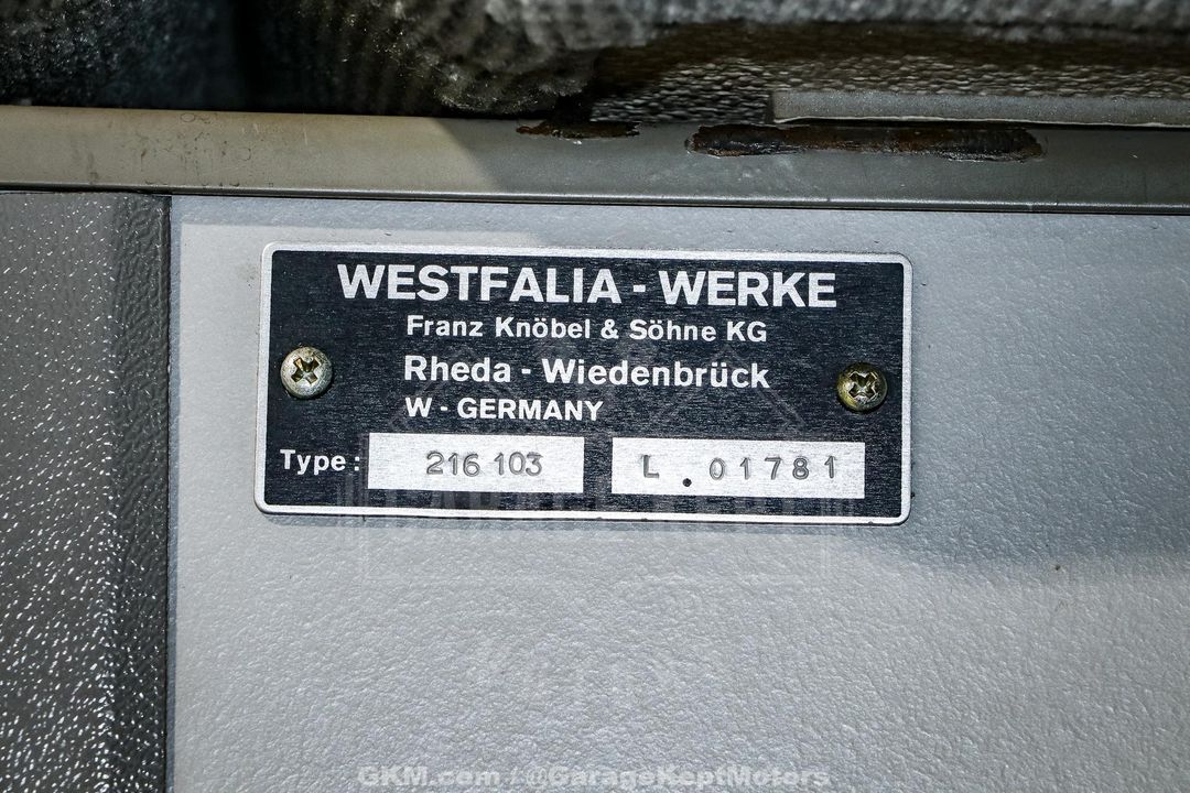 1990 Volkswagen Vanagon Westfalia GL