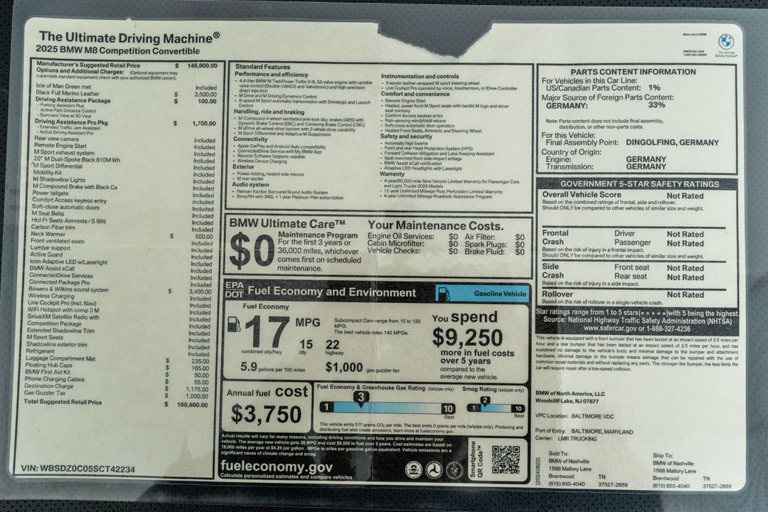 2025 BMW M8