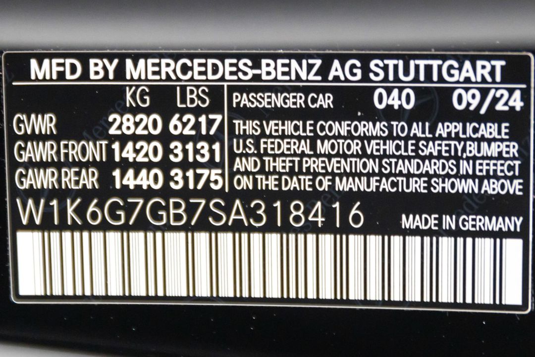 2025 Mercedes-Benz S580 4MATIC