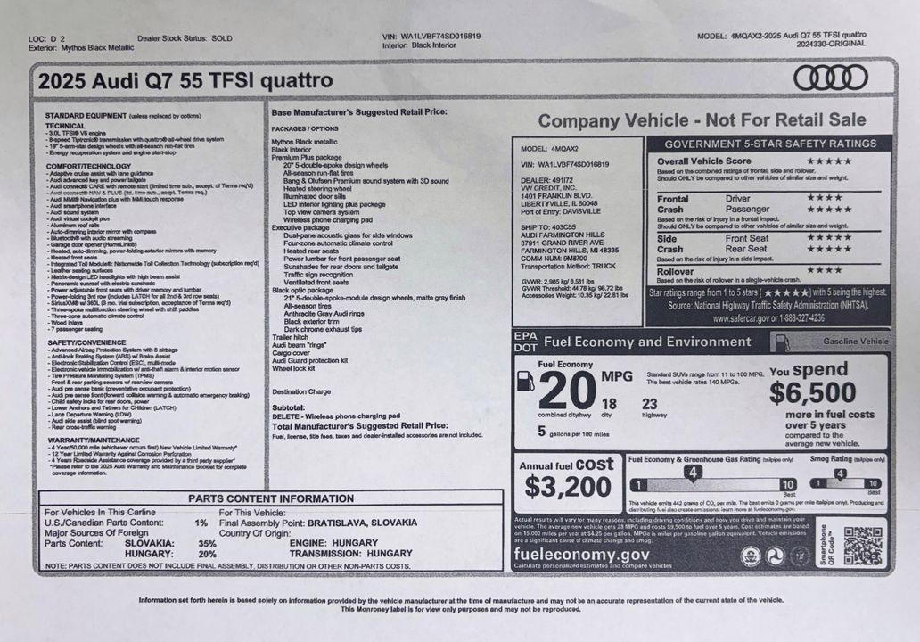 2025 Audi Q7