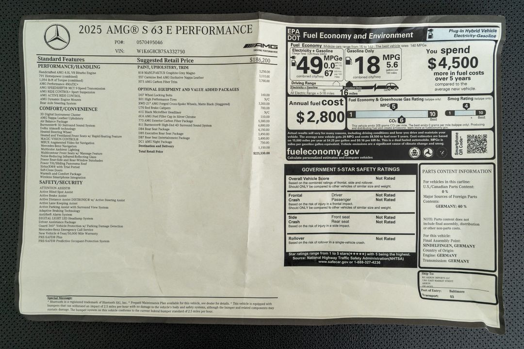 2025 Mercedes-Benz S63