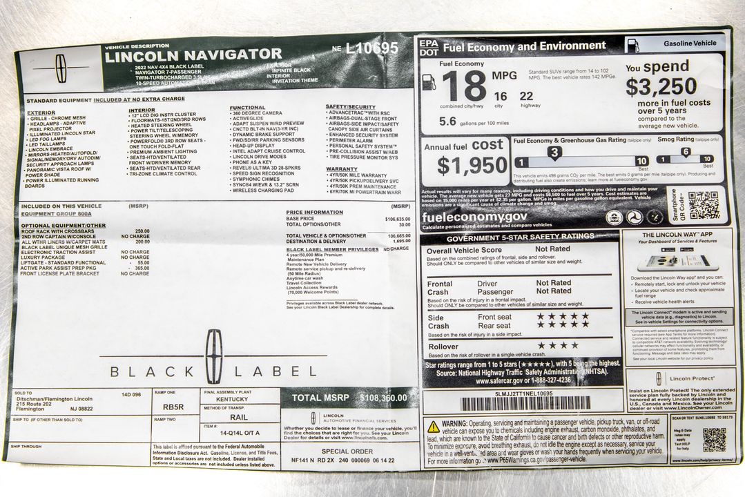 2022 Lincoln Navigator