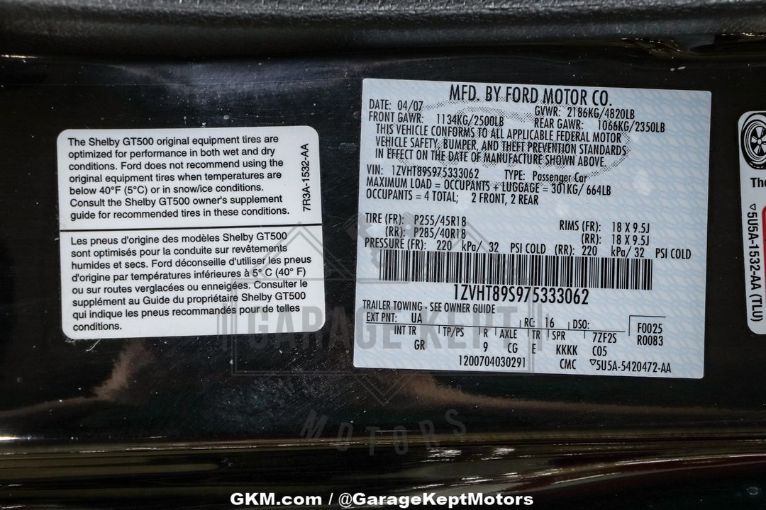 2007 Ford Shelby GT500