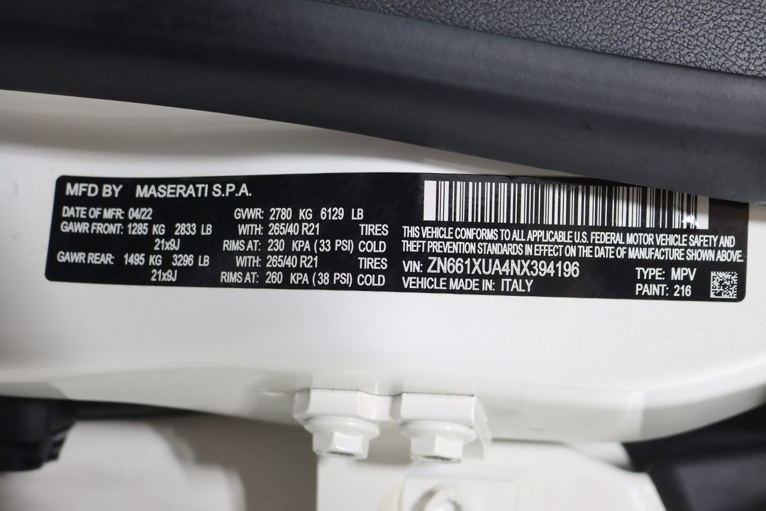 2022 Maserati Levante