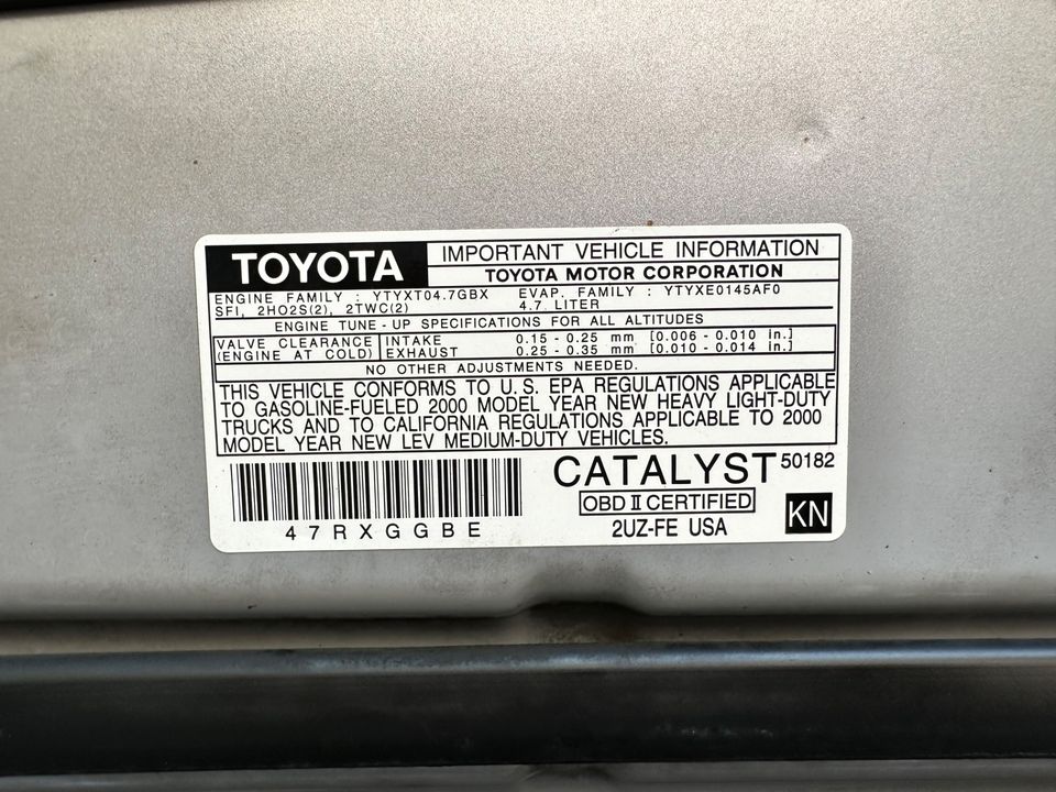 2000 Toyota Land Cruiser