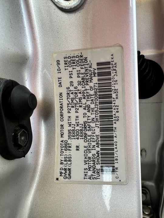 2000 Toyota Land Cruiser