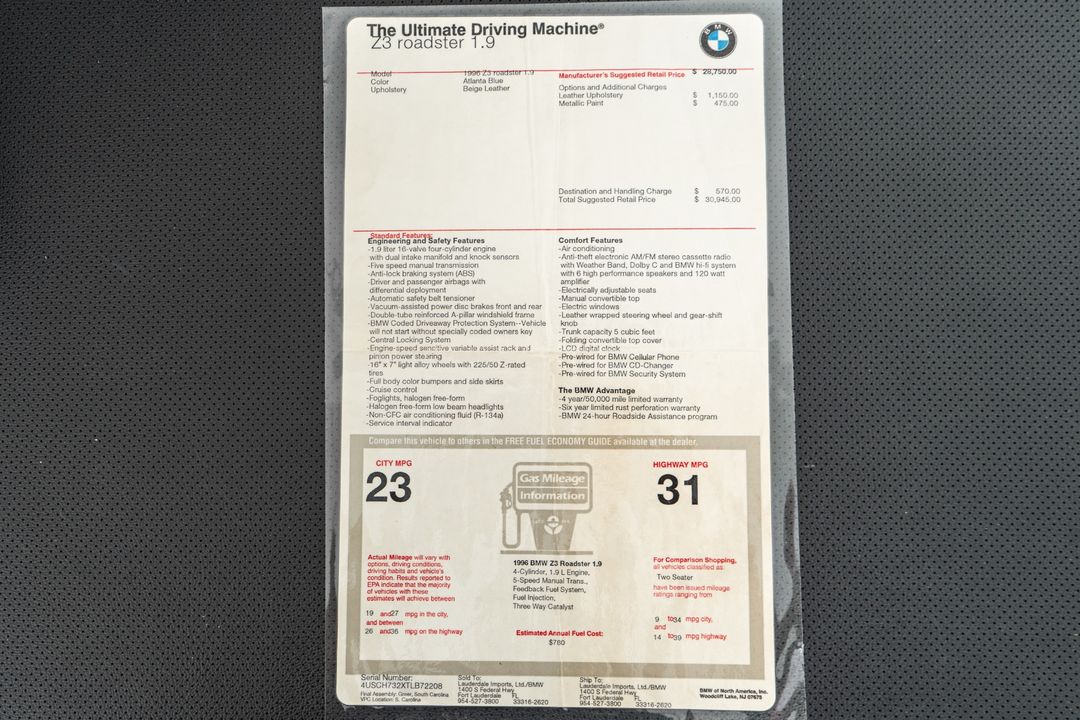 1996 BMW Z3