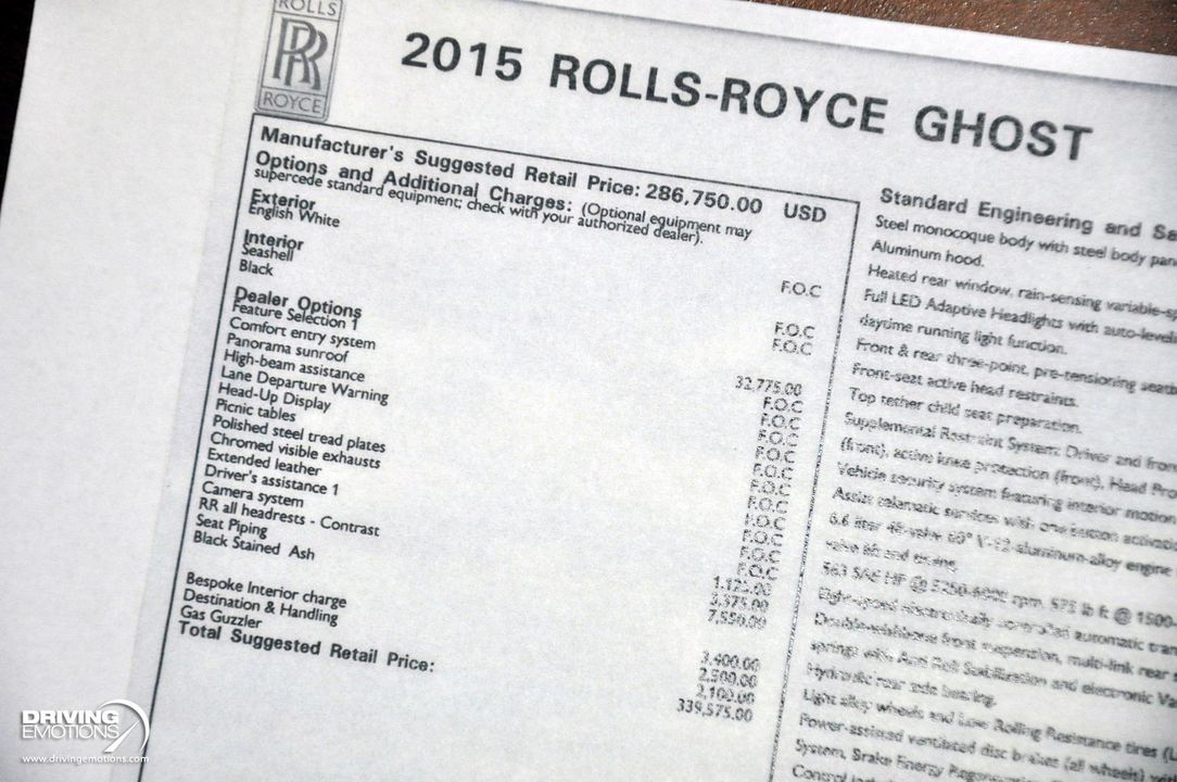 2015 Rolls-Royce Ghost