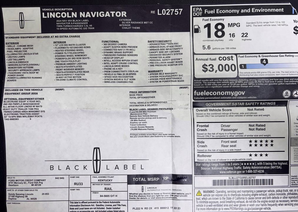 2024 Lincoln Navigator