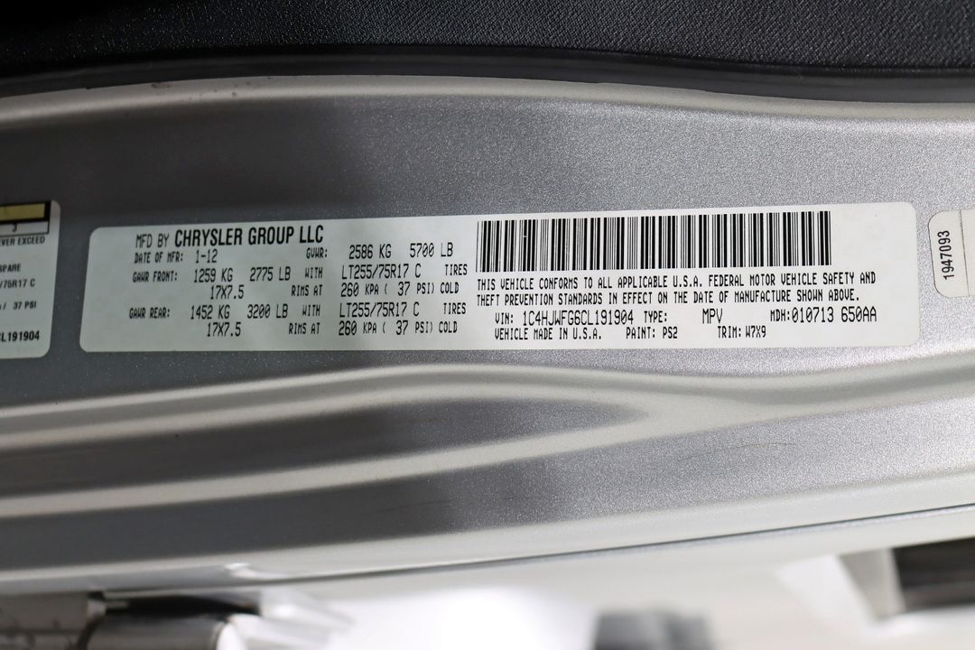 2012 Jeep Wrangler Unlimited