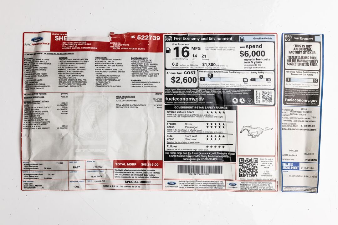 2017 Ford Mustang Shelby GT350R