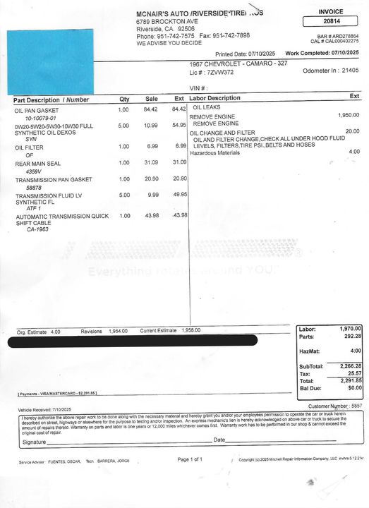 1967 Chevrolet Camaro