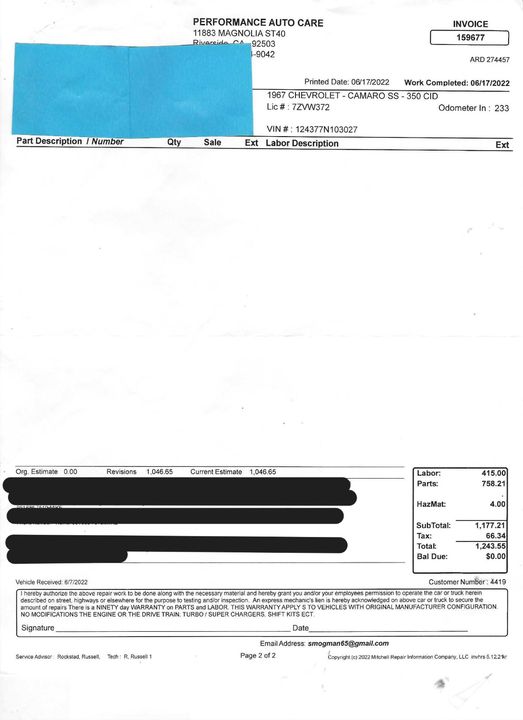 1967 Chevrolet Camaro