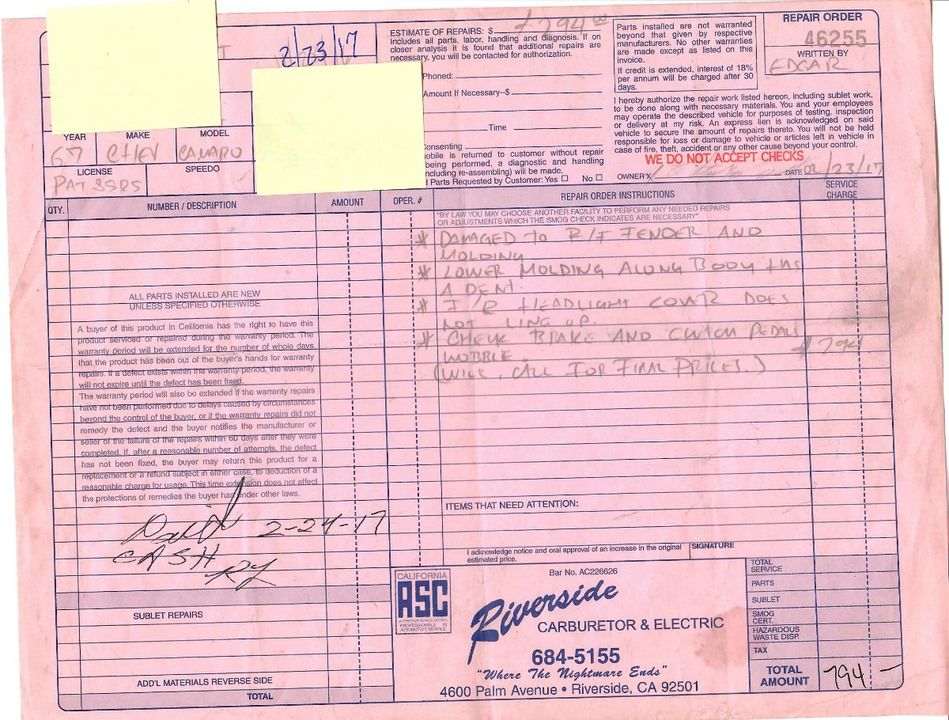 1967 Chevrolet Camaro