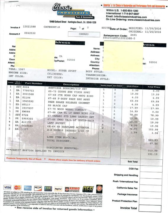 1967 Chevrolet Camaro