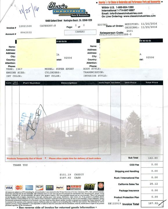 1967 Chevrolet Camaro