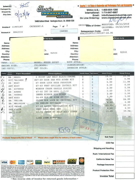 1967 Chevrolet Camaro
