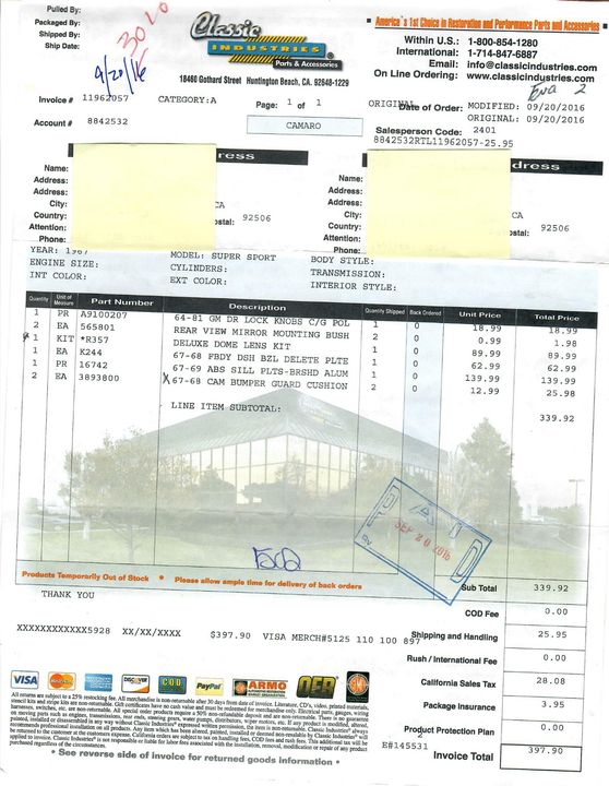 1967 Chevrolet Camaro