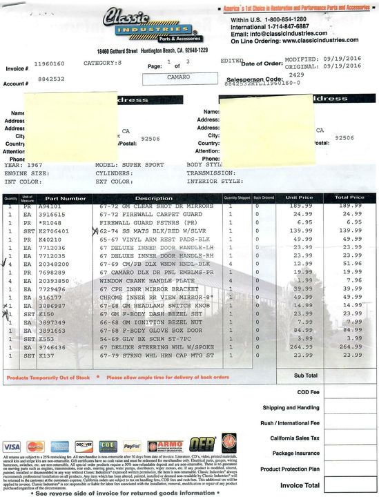 1967 Chevrolet Camaro