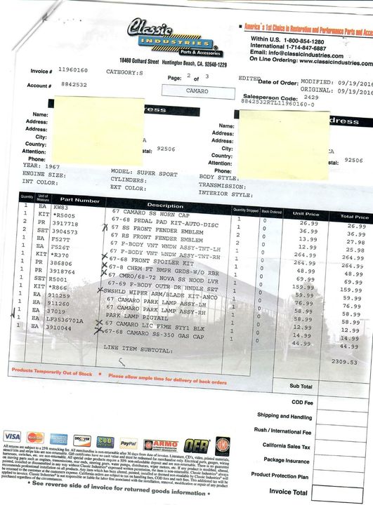 1967 Chevrolet Camaro