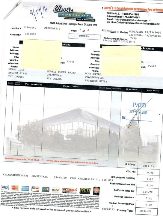 1967 Chevrolet Camaro