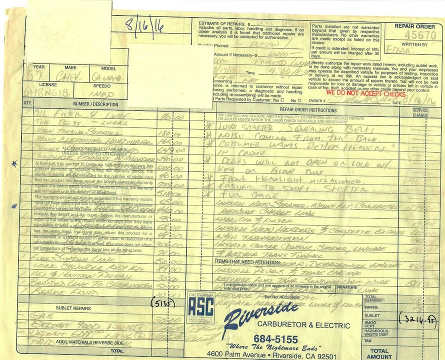 1967 Chevrolet Camaro