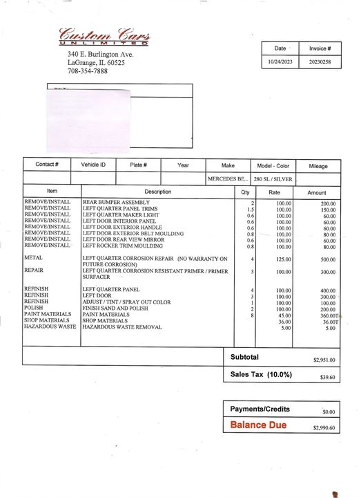 1971 Mercedes-Benz 280SL