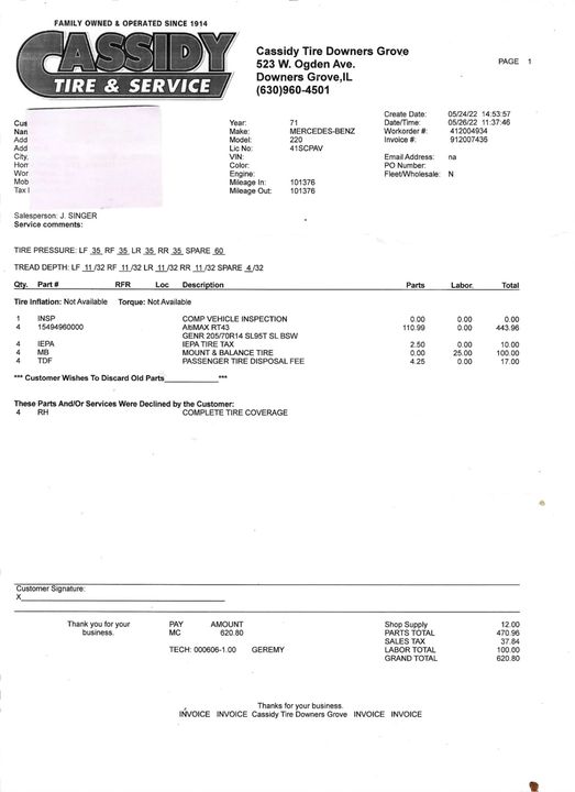 1971 Mercedes-Benz 280SL