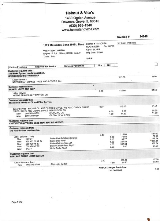 1971 Mercedes-Benz 280SL