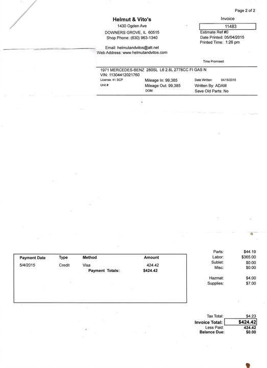 1971 Mercedes-Benz 280SL