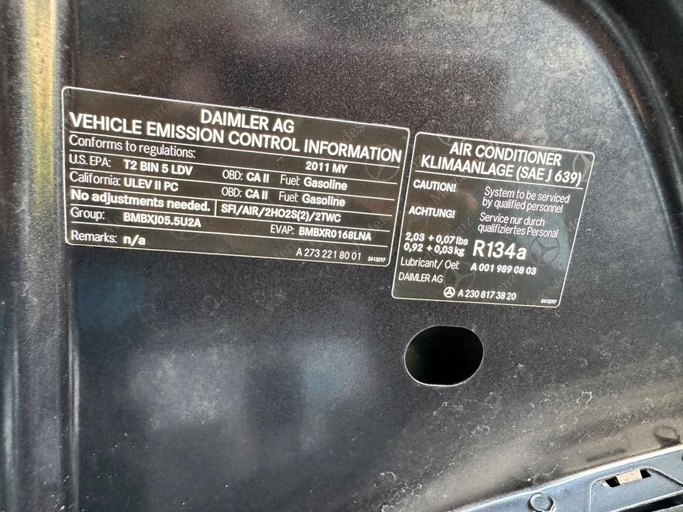 2011 Mercedes-Benz SL550