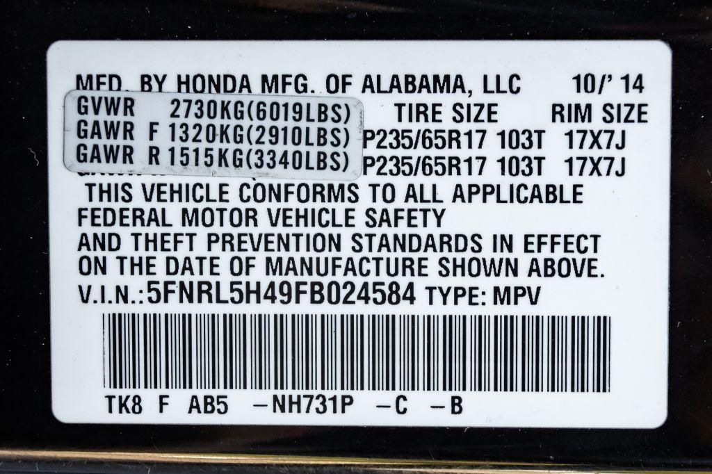 2015 HONDA ODYSSEY