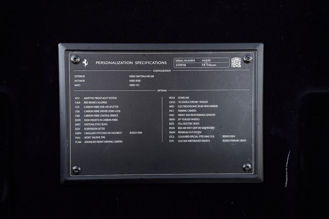 2021 Ferrari F8 Tributo