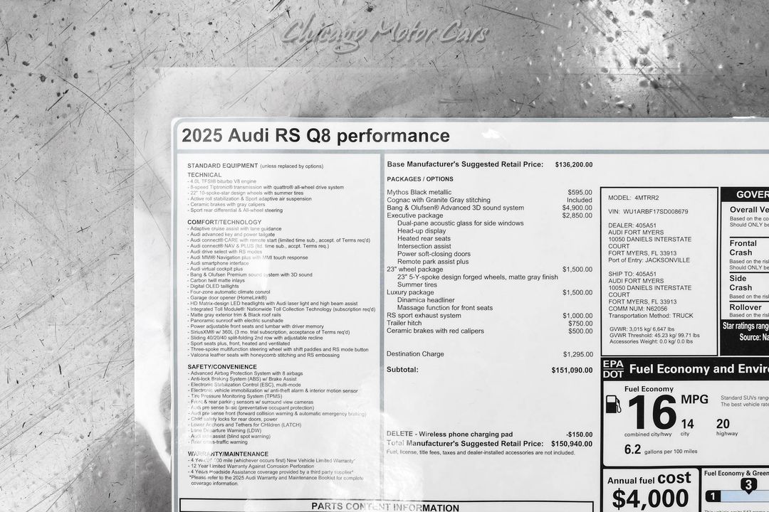 2025 Audi RS Q8 Performance