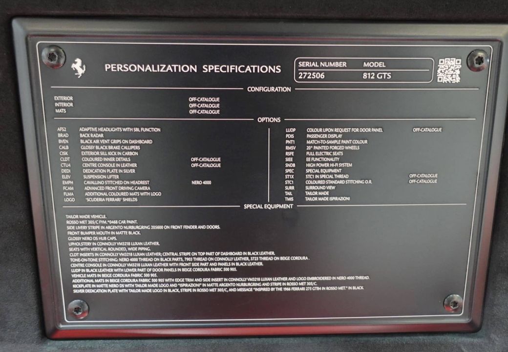 2022 Ferrari 812 GTS