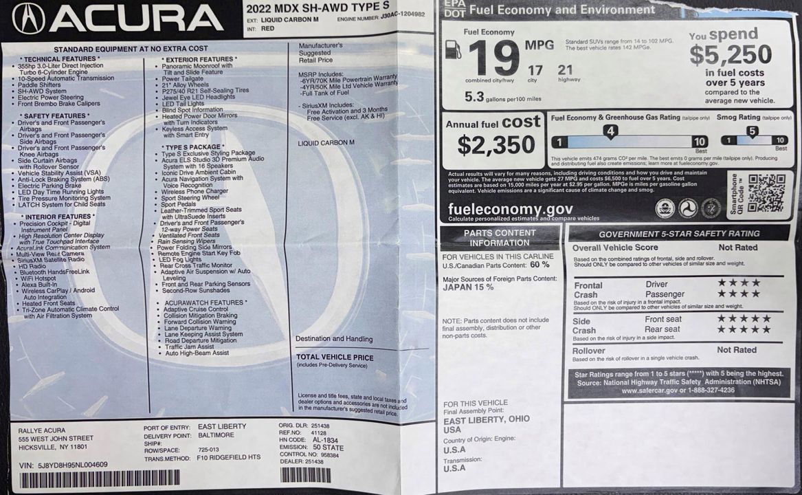2022 Acura MDX