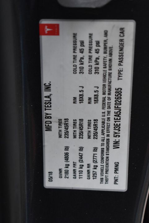 2018 Tesla Model 3