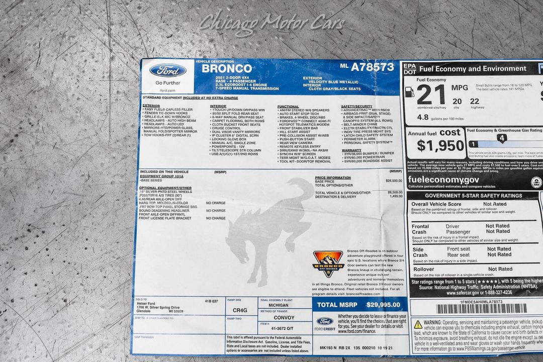 2021 Ford Bronco