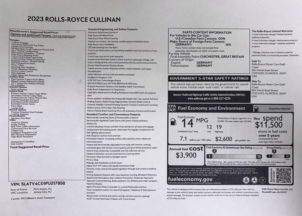 2023 Rolls-Royce Cullinan