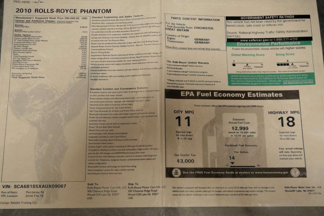 2010 Rolls-Royce Phantom