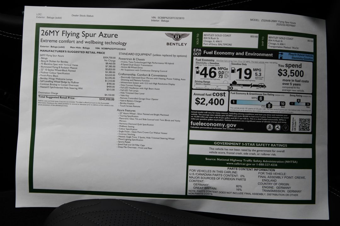 2026 Bentley Flying Spur