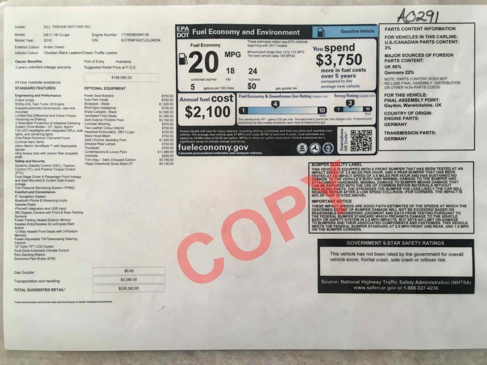 2018 Aston Martin DB11