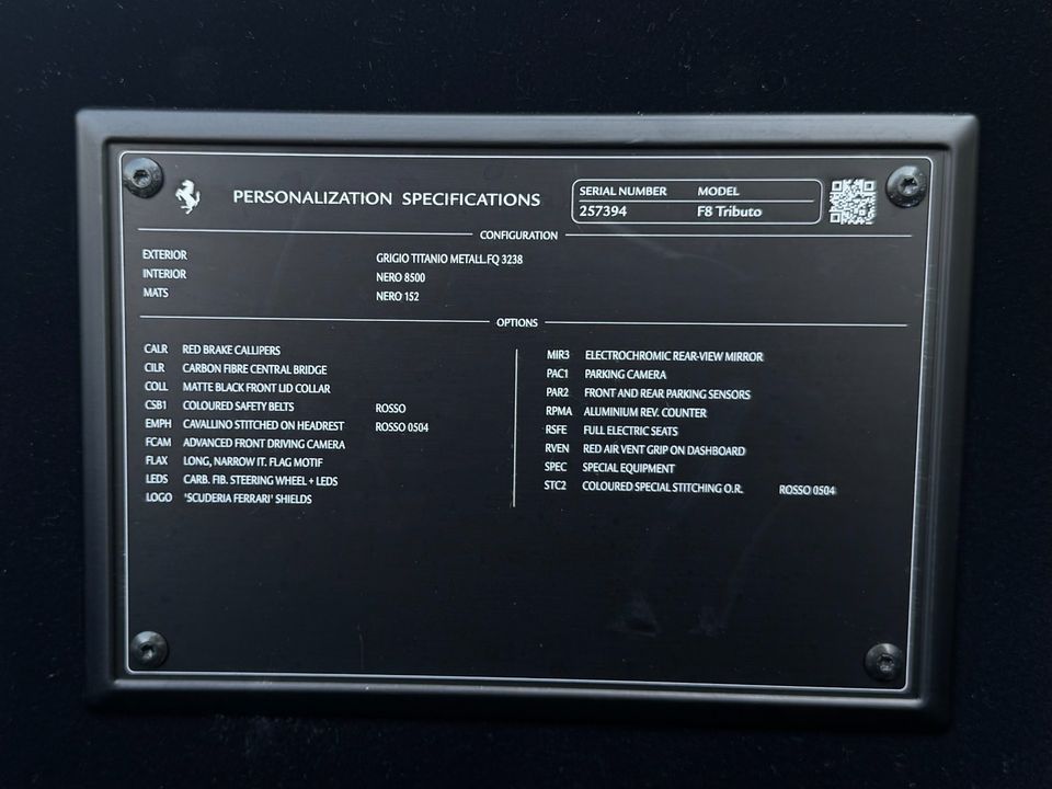 2020 Ferrari F8