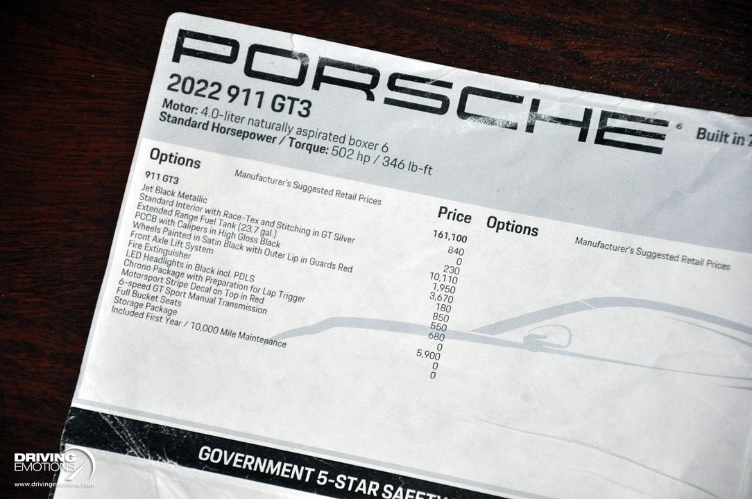 2022 Porsche 911 GT3
