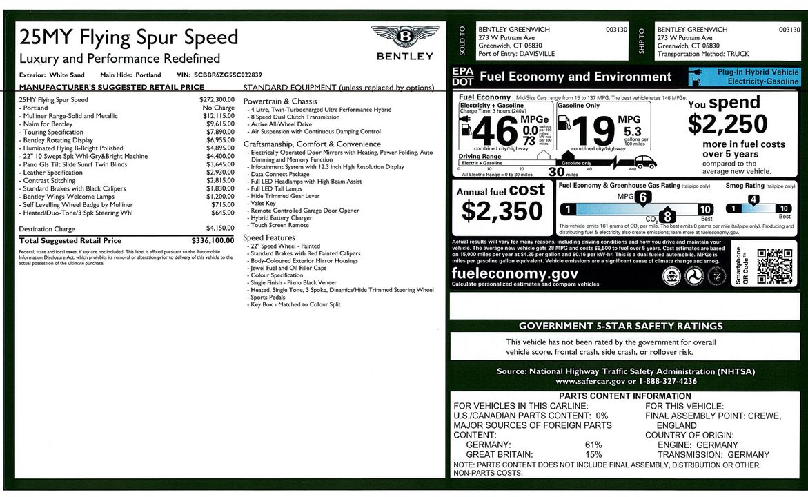 2025 Bentley Flying Spur