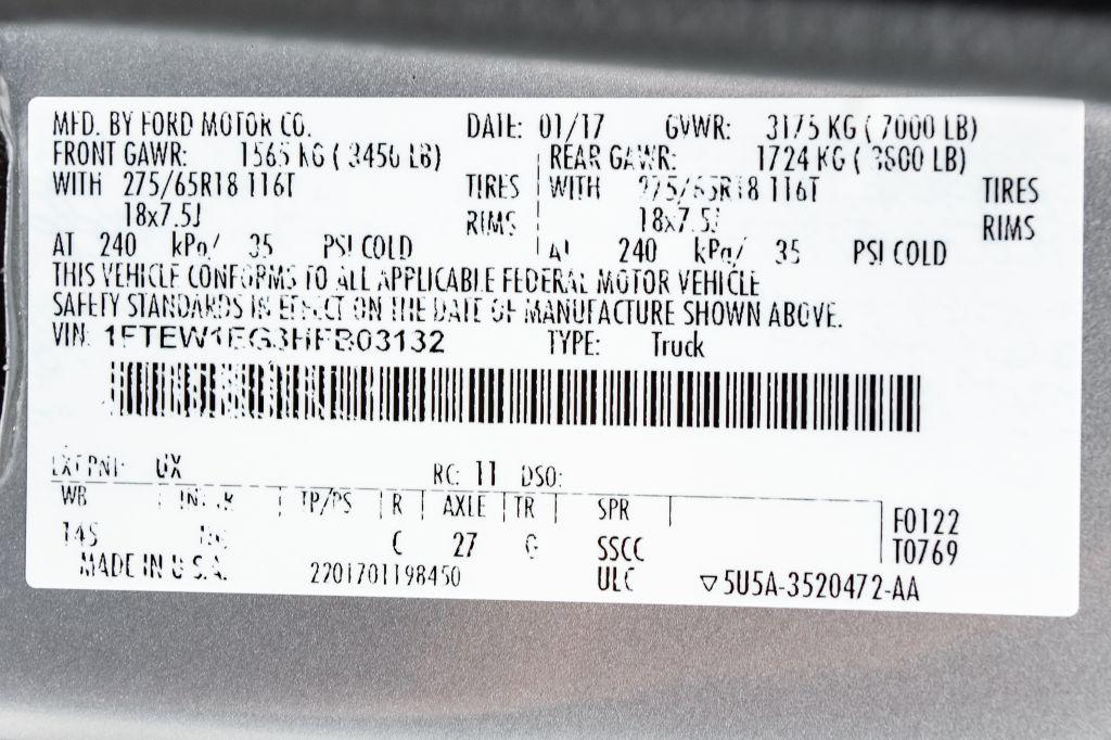 2017 FORD F150