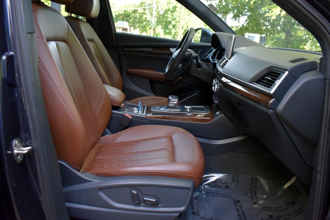 2018 Audi Q5 Premium Plus w/Cold Weather Package and Nougat Brown, Leather Interior